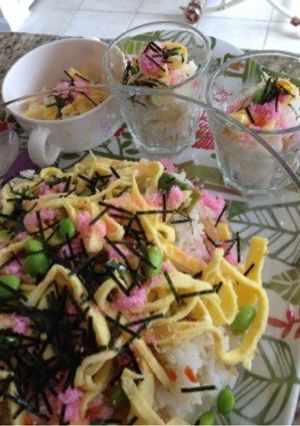 アボわさ醤油で簡単ちらし寿司♬-レシピのメイン写真