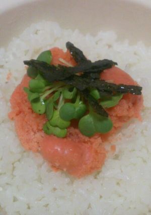 明太子のっけご飯-レシピのメイン写真