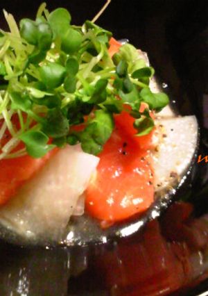 サーモンと大根のお酢パッチョ-レシピのメイン写真