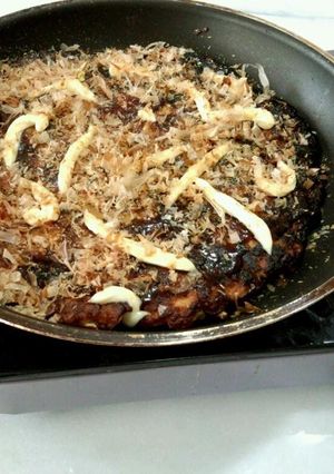 カセットコンロmeetsお好み焼き♪-レシピのメイン写真