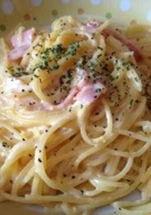 牛乳＆全卵で＊濃厚カルボナーラ-レシピのメイン写真
