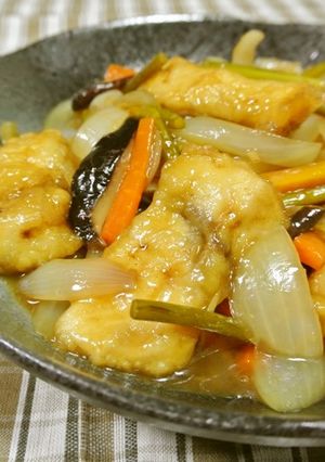 めかじきの野菜たっぷり甘酢あんかけ-レシピのメイン写真