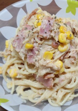 子供大好き♪ツナコーンクリームパスタ-レシピのメイン写真