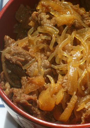 ちょっぴり手間をかけた美味しい牛丼-レシピのメイン写真