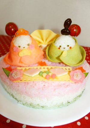 ひな祭り**ひなケーキ寿司-レシピのメイン写真