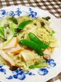 ノンオイル★残り野菜で簡単和風パスタ