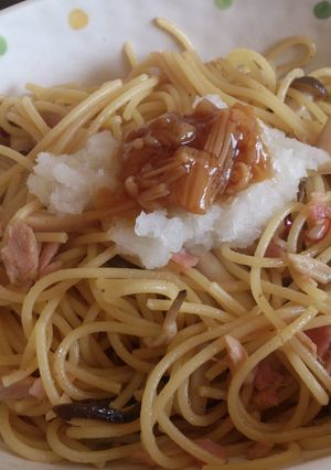 キノコたっぷり♪ピリ辛和風パスタ-レシピのメイン写真