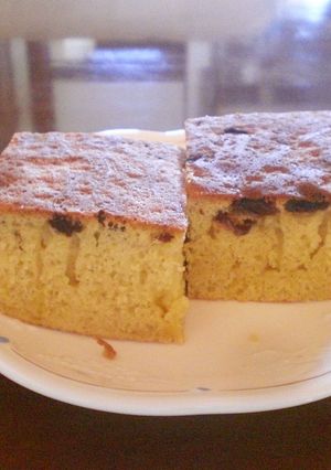 簡単おやつ♪カステラ風ホットケーキ-レシピのメイン写真