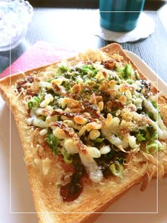 青海苔たっぷり お好み焼き風トースト-レシピのメイン写真