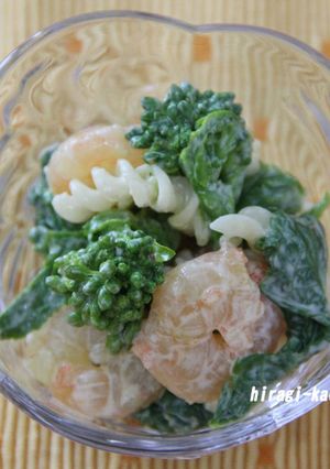 えびと菜の花のチーズクリームマカロニ-レシピのメイン写真