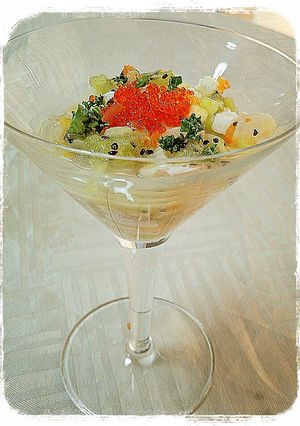 お刺身カクテル*キウイソース-レシピのメイン写真