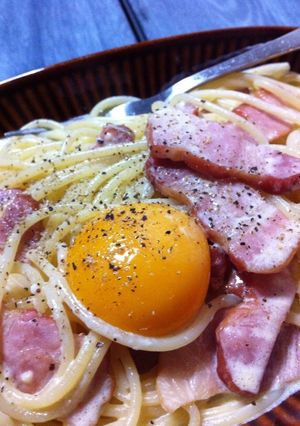 カルボナーラ-レシピのメイン写真