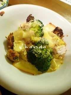 余ったごま豆乳鍋で!3種のチーズグラタン-レシピのメイン写真