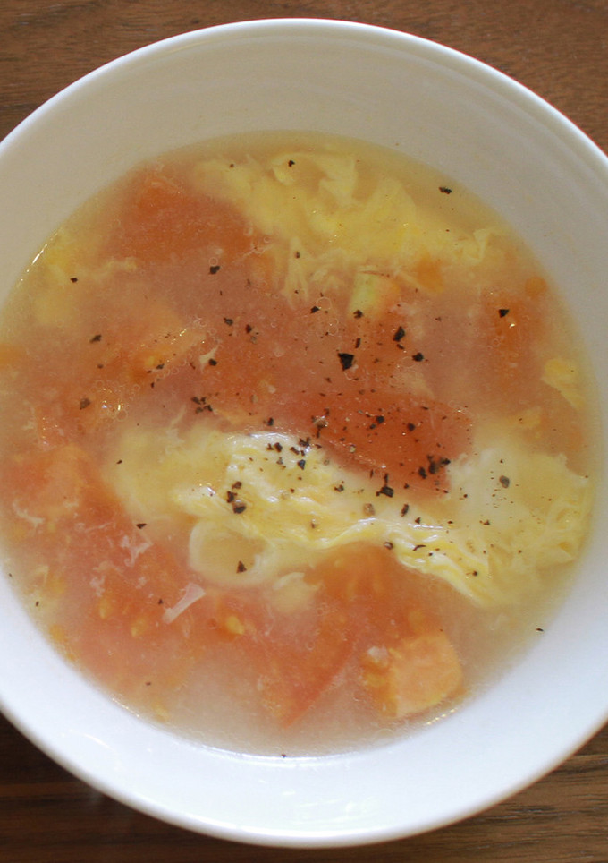 簡単！トマトと玉子の中華スープ-レシピのメイン写真