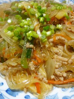 豚ひき肉と春雨の5種野菜炒め-レシピのメイン写真