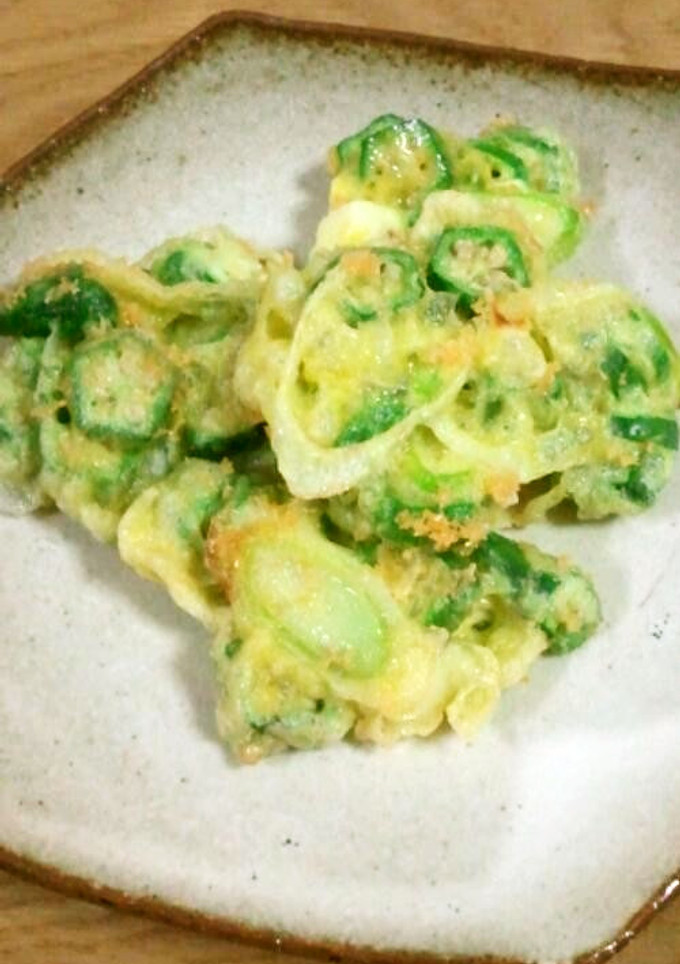 簡単♪オクラのかき揚げ☆-レシピのメイン写真
