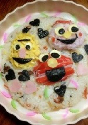 ひな祭り♡セサミストリートちらし寿司-レシピのメイン写真