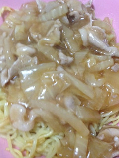 白菜と豚コマのあんかけ焼きそば-レシピのメイン写真