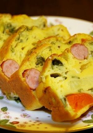 ノンオイルでヘルシーなケーク・サレ♪-レシピのメイン写真