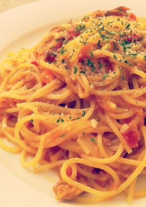ツナと生トマトのパスタ-レシピのメイン写真