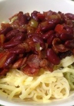 チリビーンズパスタ-レシピのメイン写真
