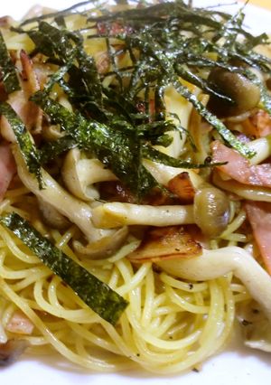 一人飯♪和風きのこパスタ-レシピのメイン写真