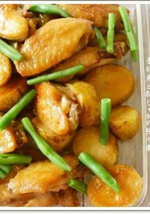 手羽先と新じゃがの照り煮【作り置き】-レシピのメイン写真