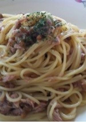 材料ふたつ！絶品ツナ納豆パスタ-レシピのメイン写真