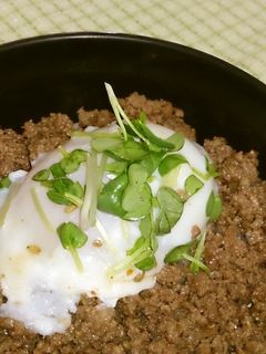 がっつり☆温玉そぼろ丼(*^。^*)-レシピのメイン写真