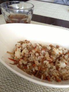 きんぴらごぼう炒飯-レシピのメイン写真