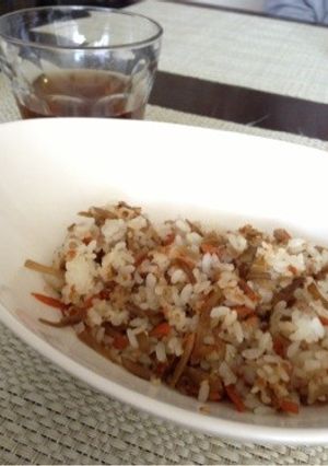 きんぴらごぼう炒飯-レシピのメイン写真