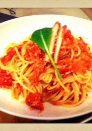 蟹のトマトクリームパスタ-レシピのメイン写真