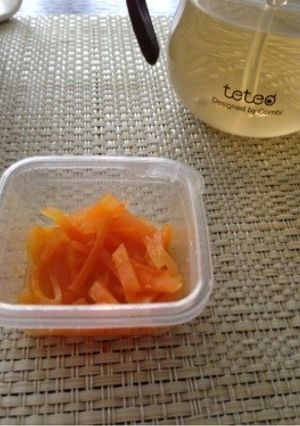離乳食中期 人参のきんぴら-レシピのメイン写真