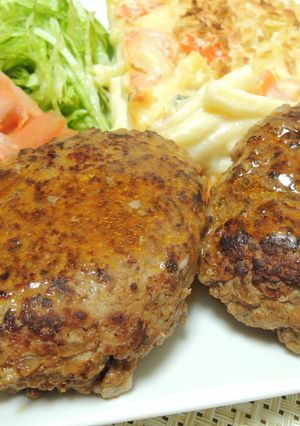 簡単ふっくらハンバーグ-レシピのメイン写真