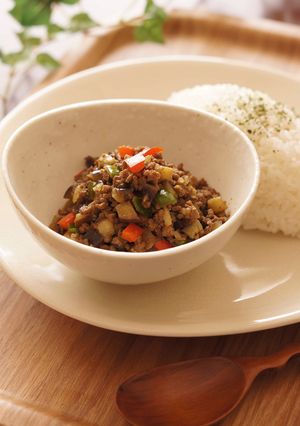 ひき肉と野菜のドライカレー-レシピのメイン写真