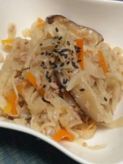 切り干し大根と挽き肉の煮物.・*-レシピのメイン写真