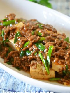 すき焼き風 ひき肉と豆腐の煮込み-レシピのメイン写真