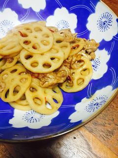 豚肉と蓮根のかんたん酢炒め♪-レシピのメイン写真