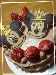 ミッキー&ミニーちゃんひな祭りケーキ♡-レシピのメイン写真
