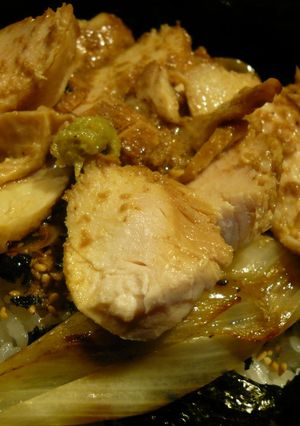 鶏むね肉の焼き鳥丼-レシピのメイン写真
