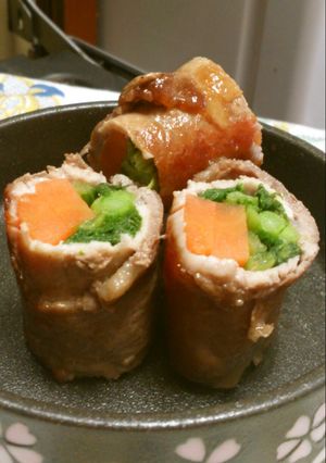 菜の花の肉巻-レシピのメイン写真