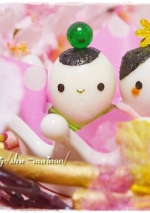 お雛様♡お内裏様の可愛いおかず☆キャラ弁-レシピのメイン写真