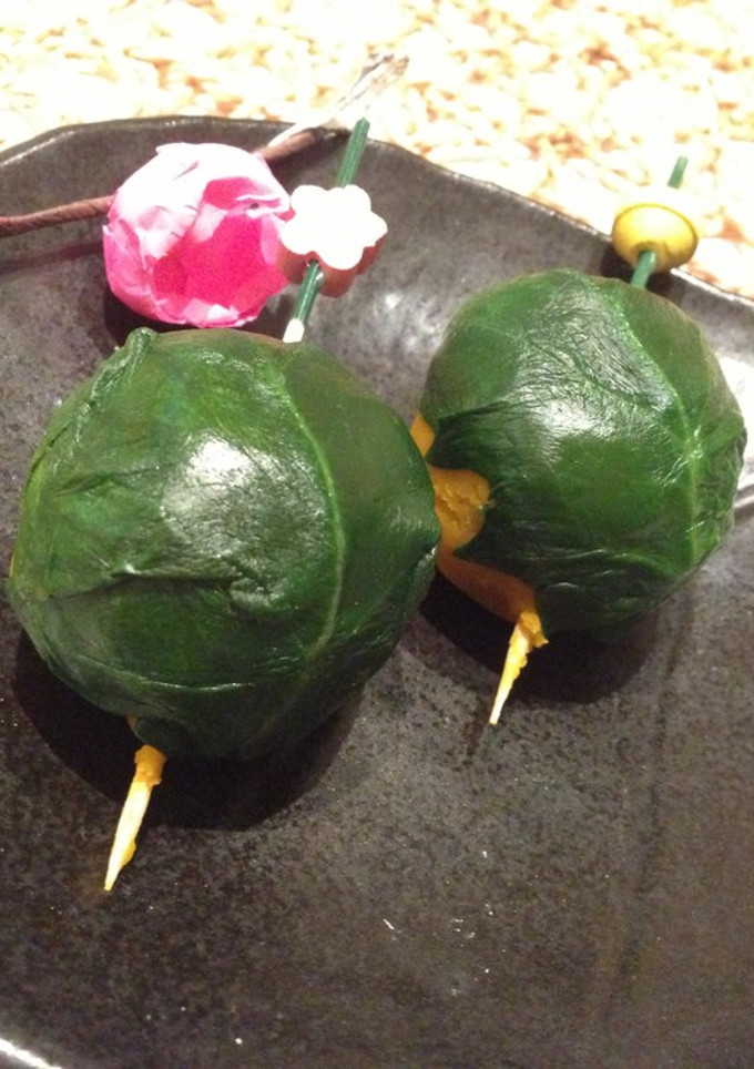 かぼちゃのほうれん草団子-レシピのメイン写真
