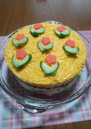 こどもと作る☆簡単☆ケーキちらし寿司-レシピのメイン写真