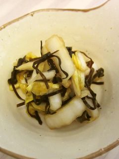 【残野菜】白菜の塩昆布ピリうま浅漬け-レシピのメイン写真