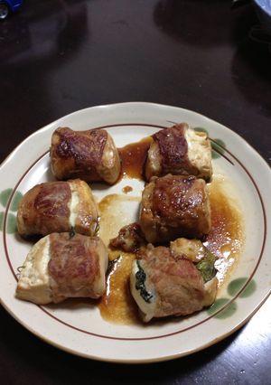豆腐の豚肉とシソ巻き-レシピのメイン写真