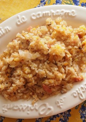 残り物で椎茸とネギの卵チャーハン-レシピのメイン写真