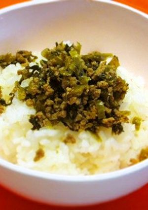 おふくろの味。高菜牛肉炒めごはんの友-レシピのメイン写真