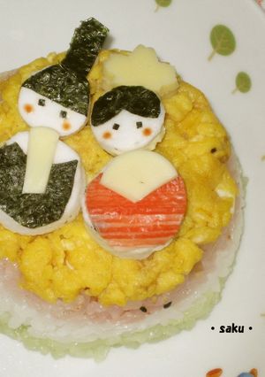 お雛様ちらしケーキ♥-レシピのメイン写真