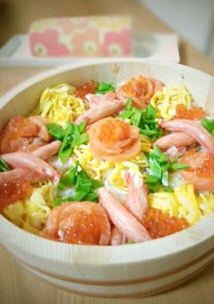 ひな祭り☆盛るだけキラキラ雛ちらし寿司-レシピのメイン写真